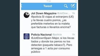 Portavoz policial que publicó en Twitter consejos sobre los porros: "Metí la pata"