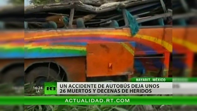 México: un accidente de autobús deja más de 20 muertos y decenas de heridos