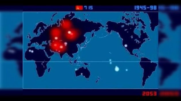 El bombardeo nuclear de la Tierra: todas las explosiones en 5 minutos