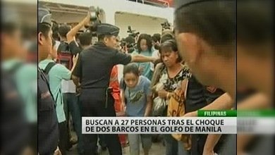 Tres muertos y decenas de desaparecidos en un choque de barcos en Filipinas