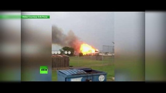 PRIMERAS IMÁGENES: Un testigo capta el momento de la fuerte explosión en Texas