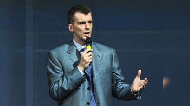 El multimillonario Mijaíl Prójorov, elegido líder del partido político