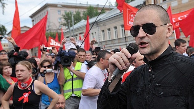 Acusado el opositor ruso Udaltsov de organizar disturbios masivos
