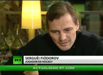 Entrevista con jugador de hockey, Serguéi Fiódorov