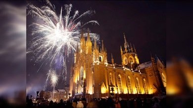 Las misas católicas navideñas de Rusia en lengua extranjera 