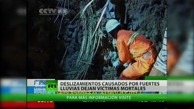 Los deslizamientos de tierras causan 38 víctimas mortales en China