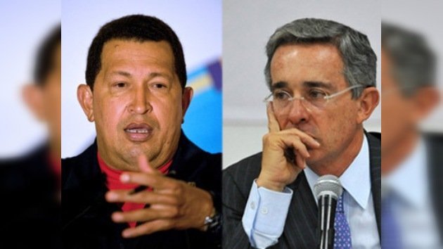 Chávez critica a Uribe 