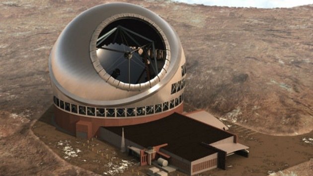Construyen el mayor telescopio del mundo en un volcán hawaiano