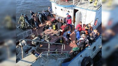 Los buzos han finalizado el examen del interior del 'Bulgaria'