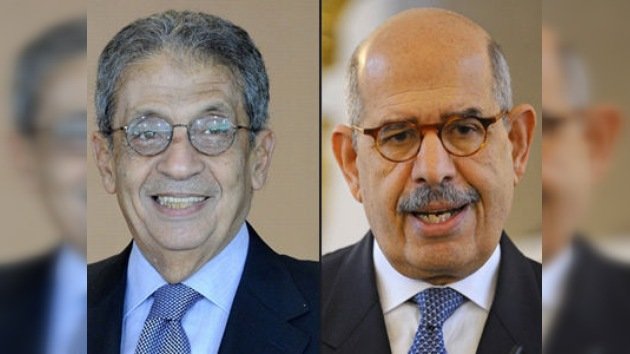El-Baradei y Amr Moussa, posibles candidatos a la Presidencia en Egipto