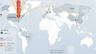 Google crea un mapa interactivo de ataques DDoS en todo el mundo