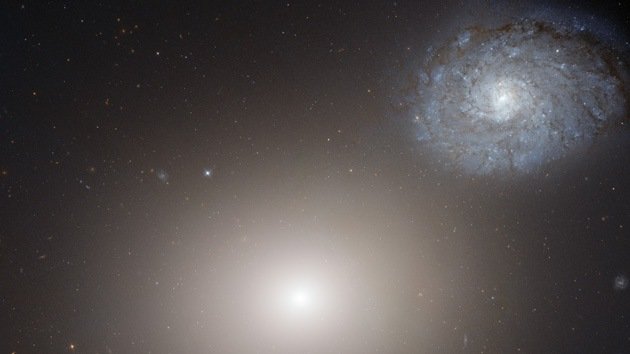 El Hubble capta una imagen de dos galaxias vecinas