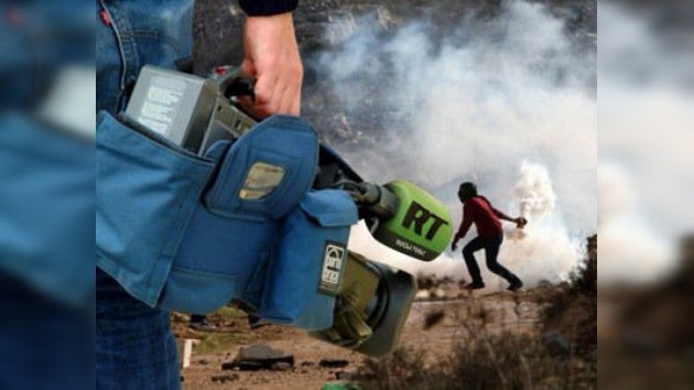 Periodistas de RT, bajo fuego en la frontera de Israel y Palestina