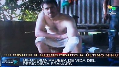 FARC: Periodista francés fue herido en un brazo y se entregó para no morir