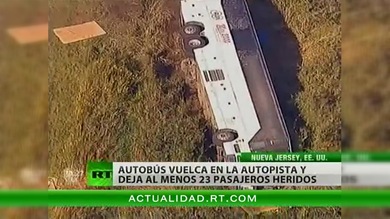 Un autobús vuelca en el noreste de EE.UU. causando más de 20 heridos