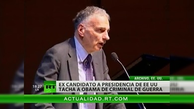 Ex candidato a presidencia tacha Obama de criminal de guerra