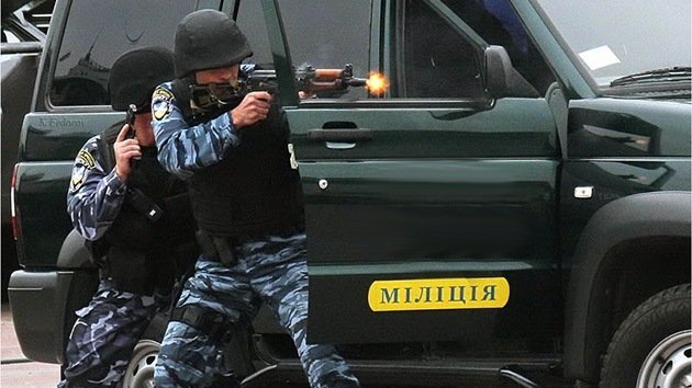Video: Ejercicios antiterroristas en la embajada israelí en Kiev