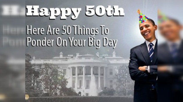 Obama celebra su 50 cumpleaños con una caída de la bolsa estadounidense