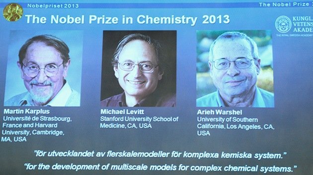 El Nobel de Química de 2013 se otorga "por llevar los procesos químicos al ciberspacio"