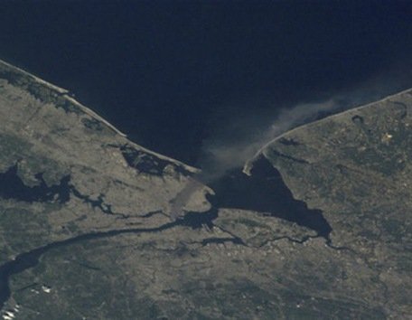 El 11-S, visto por un astronauta desde el espacio