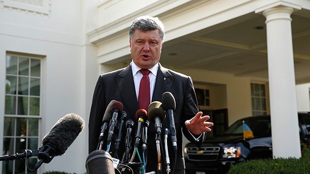 Poroshenko: Occidente nos ha dado toda "la técnica de reconocimiento" que necesitamos