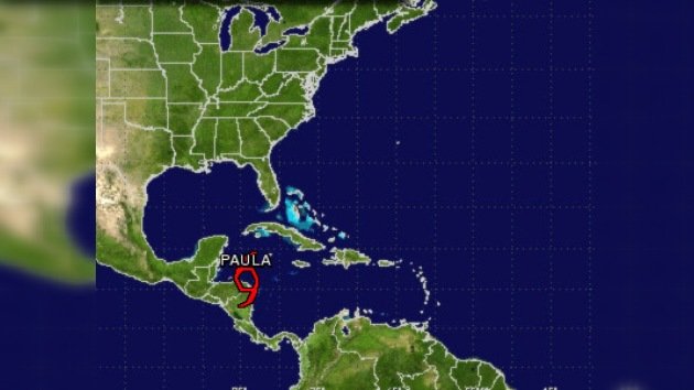 Tormenta tropical Paula se forma en costa de Honduras