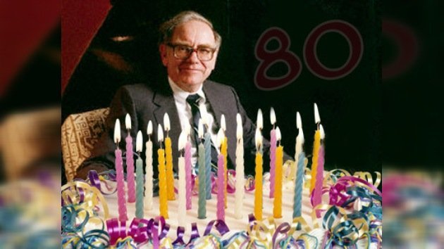 El gurú de las finanzas Warren Buffett celebra su 80 aniversario