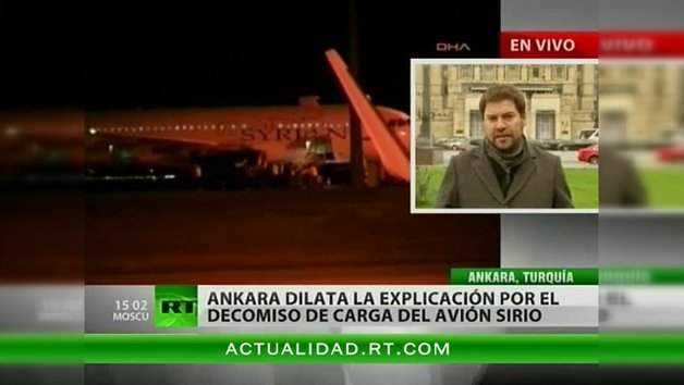 Moscú: Turquía no ha informado a Rusia sobre el carácter de la carga del avión detenido