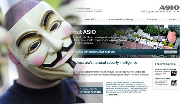 Anonymous ataca al servicio de inteligencia australiano