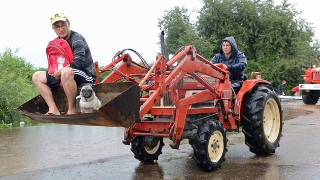 Fuertes inundaciones en el Oriente Lejano de Rusia obligan a evacuar cientos de personas
