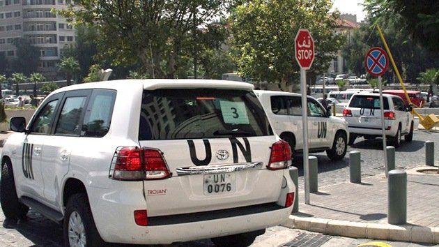 Siria: Atacan el vehículo de los inspectores de la ONU