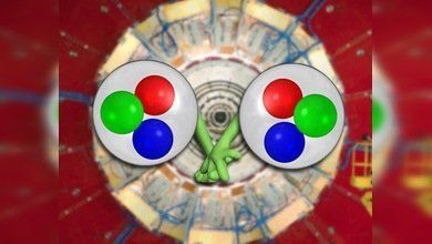 Partículas nucleares se emparejan en el Gran Colisionador