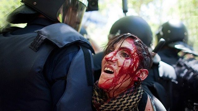 España: carga policial contra los mineros que protestan en Madrid deja varios heridos