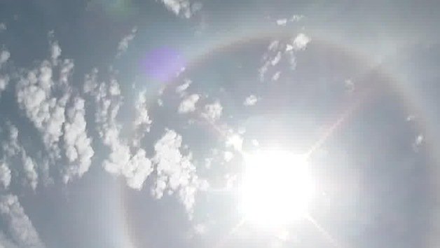 Un halo solar aparece en Florida