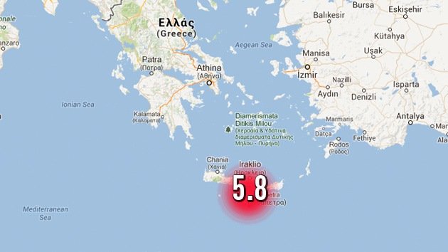 Registran el segundo gran terremoto en Grecia en menos de dos días