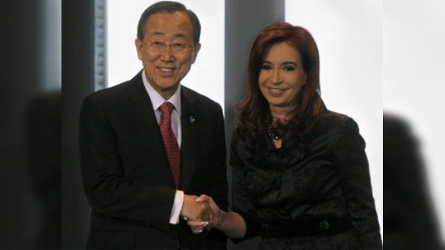 Argentina reclama la soberanía de las Malvinas ante Ban Ki-moon