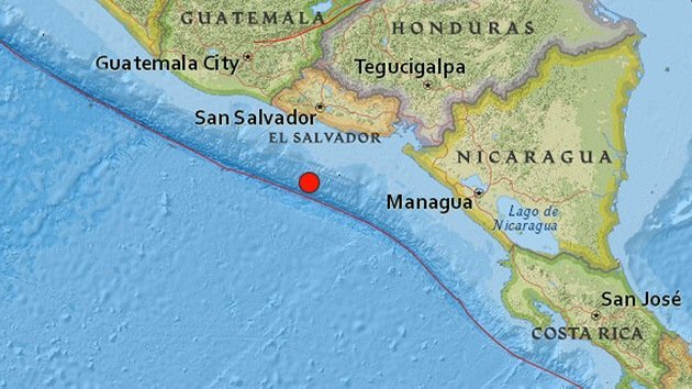 Un sismo de magnitud 5,1 sacude El Salvador