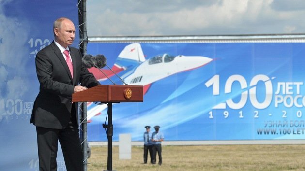 Putin: "Rusia contará con 1.600 aeronaves militares nuevas en 2020"