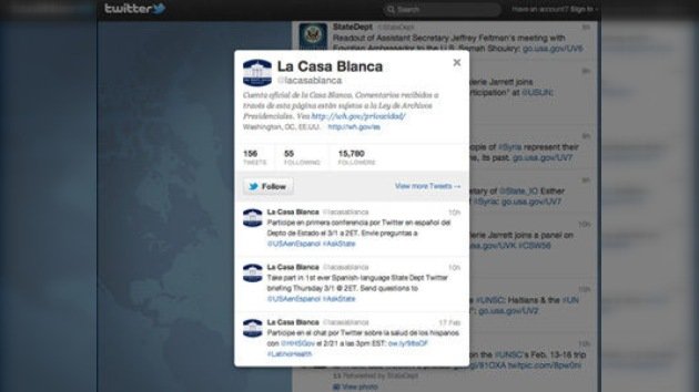 El Departamento de Estado de EE. UU. comienza a tuitear en español