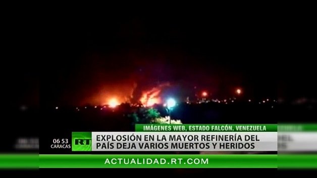 Una explosión de gas sacude la refinería más grande de Venezuela 