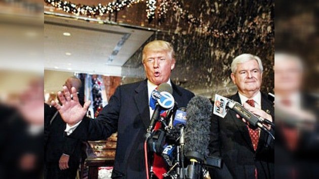 El magnate Donald Trump podría apoyar al candidato republicano Newt Gingrich