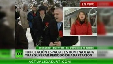 Una acogida estelar, tras el regreso del espacio