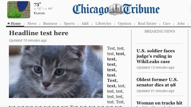 El curioso despiste del 'Chicago Tribune' en su portada