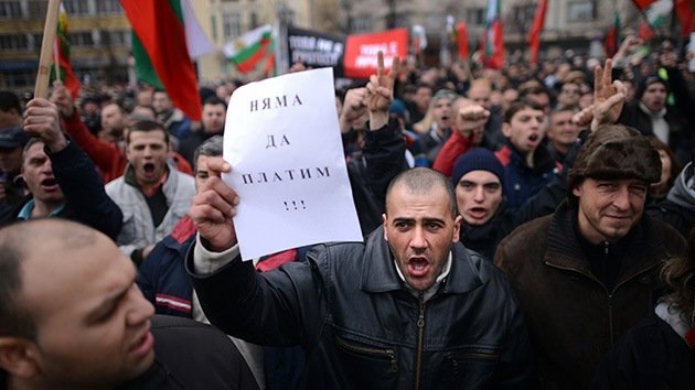 Fotos: Miles de búlgaros protestan contra los altos precios de la electricidad