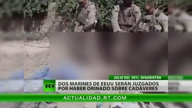 Juzgarán a dos marines de EE.UU. por orinar sobre cadáveres afganos