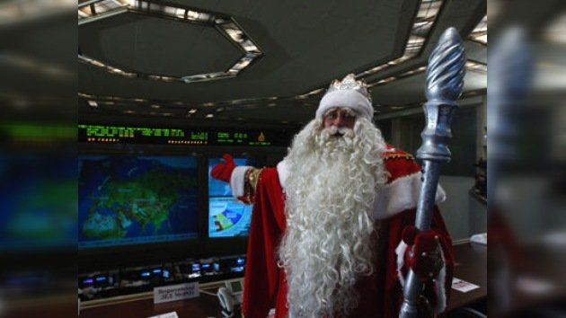 El Papá Noel ruso envía sus felicitaciones a la órbita