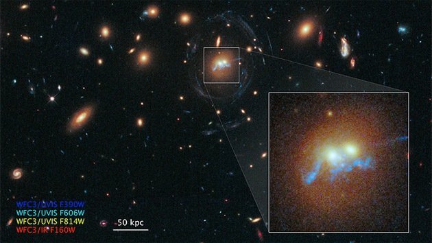 El Hubble capta un 'collar de perlas' que arrojará luz sobre las formaciones estelares