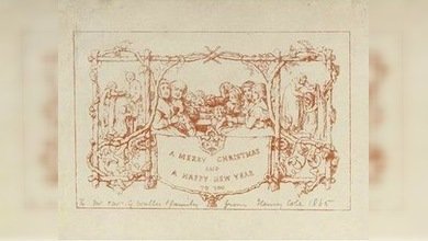 Las tarjetas navideñas más viejas del mundo en la subasta de Sotheby´s