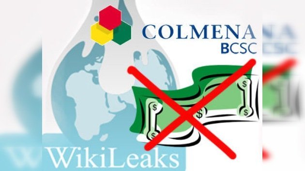 Un banco colombiano no permite a su cliente donar dinero a WikiLeaks