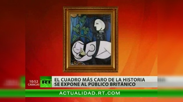 La obra de arte más cara, un óleo de Picasso, se expone en Londres